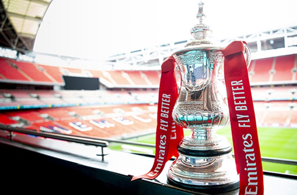 Football Trophy in Stadium