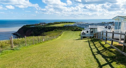 A caravan park by the coast