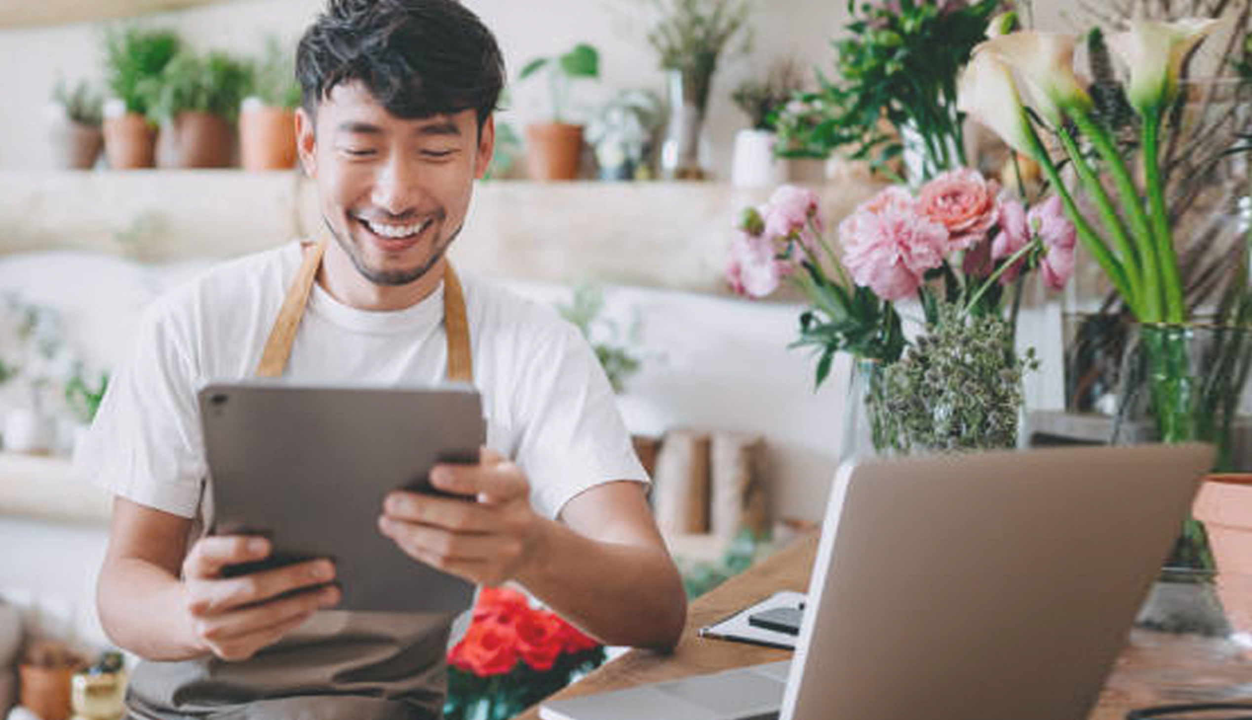 Florist on Tablet